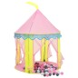 vidaXL Tienda de juegos para niños con 250 bolas rosa 100x100x127 cm