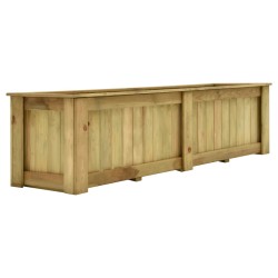 vidaXL Arriate de madera de pino impregnada 196x50x50 cm