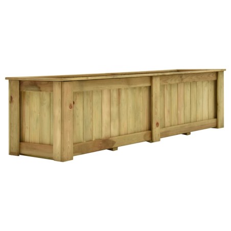vidaXL Arriate de madera de pino impregnada 196x50x50 cm