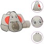 vidaXL Tienda de juegos diseño de elefante 250 bolas gris 174x86x101cm vidaXL Tienda de juegos diseño de elefante 250 bolas gris 174x86x101cm