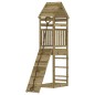 vidaXL Casa de juegos con pared escalada de madera impregnada de pino vidaXL Casa de juegos con pared escalada de madera impregnada de pino
