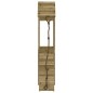 vidaXL Casa de juegos con pared escalada de madera impregnada de pino vidaXL Casa de juegos con pared escalada de madera impregnada de pino
