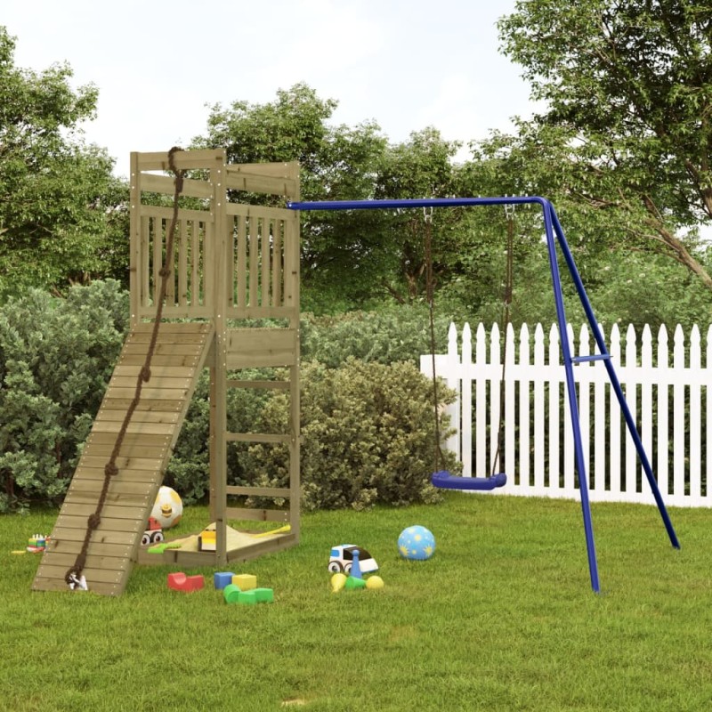 vidaXL Parque infantil de exterior madera de pino impregnada vidaXL Parque infantil de exterior madera de pino impregnada