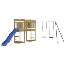 vidaXL Parque infantil de exterior madera de pino impregnada