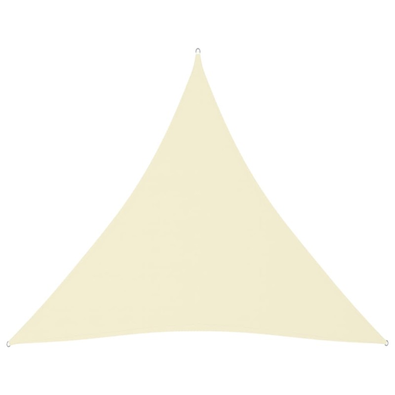 vidaXL Toldo de vela triangular tela Oxford color crema 4x4x4 m vidaXL Toldo de vela triangular tela Oxford color crema 4x4x4 m