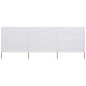 vidaXL Paravientos de playa de 3 paneles de tela 400x120 cm blanco vidaXL Paravientos de playa de 3 paneles de tela 400x120 cm blanco