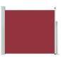vidaXL Toldo lateral retráctil de jardín rojo 100x300 cm vidaXL Toldo lateral retráctil de jardín rojo 100x300 cm
