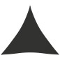 vidaXL Toldo de vela triangular tela Oxford gris antracita 4x4x4 m