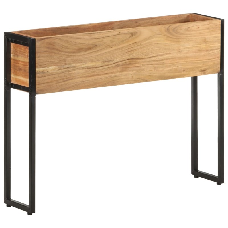 vidaXL Jardinera de madera maciza de acacia 90x20x68 cm vidaXL Jardinera de madera maciza de acacia 90x20x68 cm
