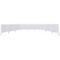 vidaXL Paravientos de 9 paneles tela blanco arena 1200x120 cm vidaXL Paravientos de 9 paneles tela blanco arena 1200x120 cm