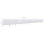 vidaXL Paravientos de 9 paneles tela blanco arena 1200x120 cm vidaXL Paravientos de 9 paneles tela blanco arena 1200x120 cm