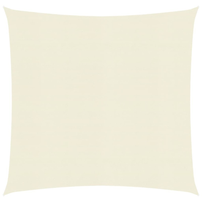 vidaXL Toldo de vela crema HDPE 160 g/m² 5x5 m vidaXL Toldo de vela crema HDPE 160 g/m² 5x5 m