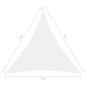 vidaXL Toldo de vela triangular tela Oxford blanco 4x4x4 m vidaXL Toldo de vela triangular tela Oxford blanco 4x4x4 m