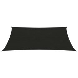 vidaXL Toldo de vela HDPE negro 160 g/m² 2,5x4 m