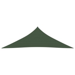 vidaXL Toldo de vela verde oscuro HDPE 160 g/m² 4x4x5,8 m