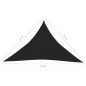 vidaXL Toldo de vela negro HDPE 160 g/m² 5x5x6 m vidaXL Toldo de vela negro HDPE 160 g/m² 5x5x6 m