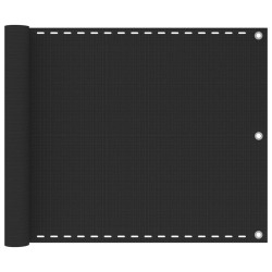 vidaXL Toldo para balcón HDPE gris antracita 75x300 cm 