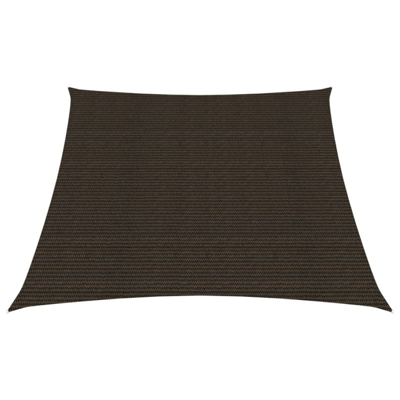 vidaXL Toldo de vela HDPE marrón 160 g/m² 3/4x2 m