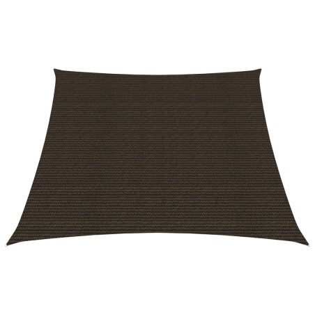 vidaXL Toldo de vela HDPE marrón 160 g/m² 3/4x2 m