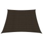 vidaXL Toldo de vela HDPE marrón 160 g/m² 3/4x2 m