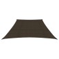 vidaXL Toldo de vela HDPE marrón 160 g/m² 3/4x2 m