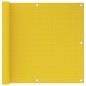 vidaXL Toldo para balcón HDPE amarillo 90x600 cm vidaXL Toldo para balcón HDPE amarillo 90x600 cm