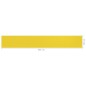vidaXL Toldo para balcón HDPE amarillo 90x600 cm vidaXL Toldo para balcón HDPE amarillo 90x600 cm