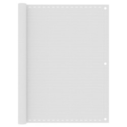 vidaXL Toldo para balcón HDPE blanco 120x400 cm 