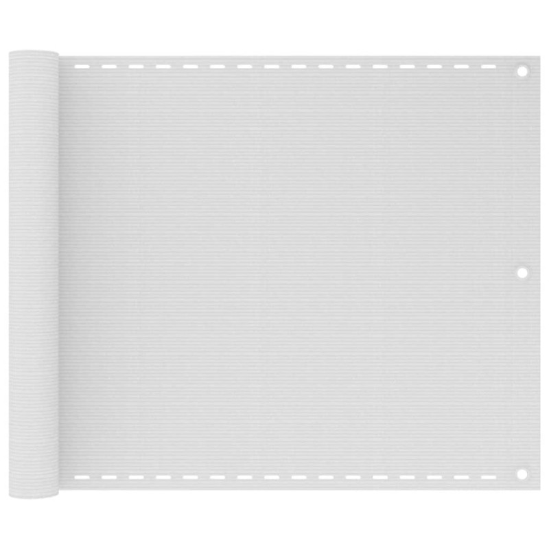 vidaXL Toldo para balcón HDPE blanco 75x500 cm vidaXL Toldo para balcón HDPE blanco 75x500 cm