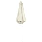 vidaXL Sombrilla de jardín y palo de aluminio blanco arena 270x246 cm vidaXL Sombrilla de jardín y palo de aluminio blanco arena 270x246 cm
