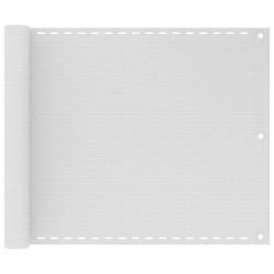 vidaXL Toldo para balcón HDPE blanco 75x300 cm 