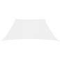 vidaXL Toldo de vela trapezoidal tela oxford blanco 4/5x4 m
