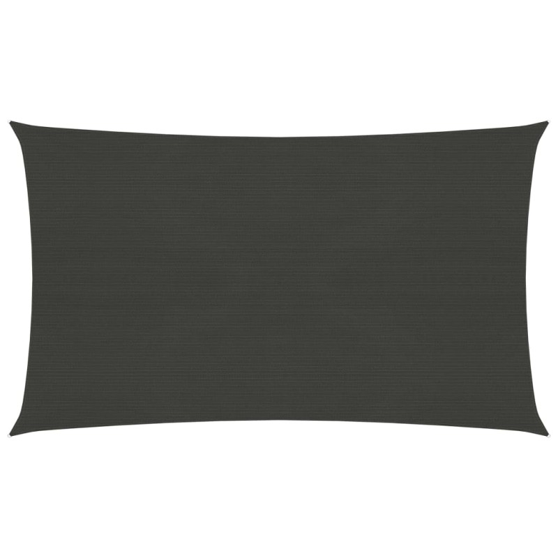 vidaXL Toldo de vela gris antracita HDPE 160 g/m² 2x5 m vidaXL Toldo de vela gris antracita HDPE 160 g/m² 2x5 m