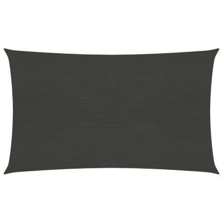 vidaXL Toldo de vela gris antracita HDPE 160 g/m² 2x5 m 