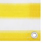 vidaXL Toldo para balcón HDPE amarillo y blanco 90x300 cm vidaXL Toldo para balcón HDPE amarillo y blanco 90x300 cm