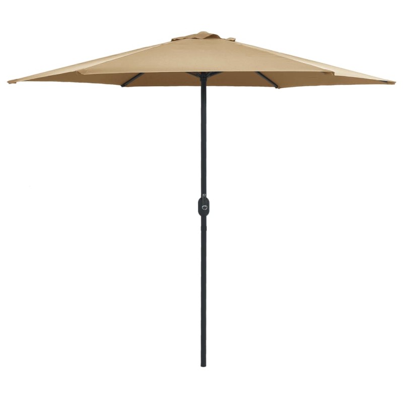 vidaXL Sombrilla de jardín con palo de aluminio gris taupe 270x246 cm vidaXL Sombrilla de jardín con palo de aluminio gris taupe 270x246 cm