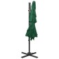 vidaXL Sombrilla de 4 niveles con poste aluminio verde 250x250 cm vidaXL Sombrilla de 4 niveles con poste aluminio verde 250x250 cm