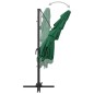 vidaXL Sombrilla de 4 niveles con poste aluminio verde 250x250 cm vidaXL Sombrilla de 4 niveles con poste aluminio verde 250x250 cm