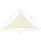 vidaXL Toldo de vela cream HDPE 160 g/m² 5x5x6 m vidaXL Toldo de vela cream HDPE 160 g/m² 5x5x6 m