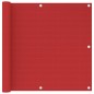 vidaXL Toldo para balcón HDPE rojo 90x600 cm vidaXL Toldo para balcón HDPE rojo 90x600 cm