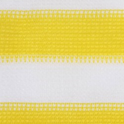vidaXL Toldo para balcón HDPE amarillo y blanco 120x600 cm