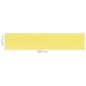 vidaXL Toldo para balcón HDPE amarillo y blanco 120x600 cm vidaXL Toldo para balcón HDPE amarillo y blanco 120x600 cm