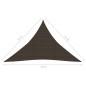 vidaXL Toldo de vela HDPE marrón 160 g/m² 3,5x3,5x4,9 m vidaXL Toldo de vela HDPE marrón 160 g/m² 3,5x3,5x4,9 m