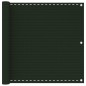 vidaXL Toldo para balcón HDPE verde oscuro 90x400 cm vidaXL Toldo para balcón HDPE verde oscuro 90x400 cm