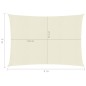vidaXL Toldo de vela crema HDPE 160 g/m² 3x4 m vidaXL Toldo de vela crema HDPE 160 g/m² 3x4 m