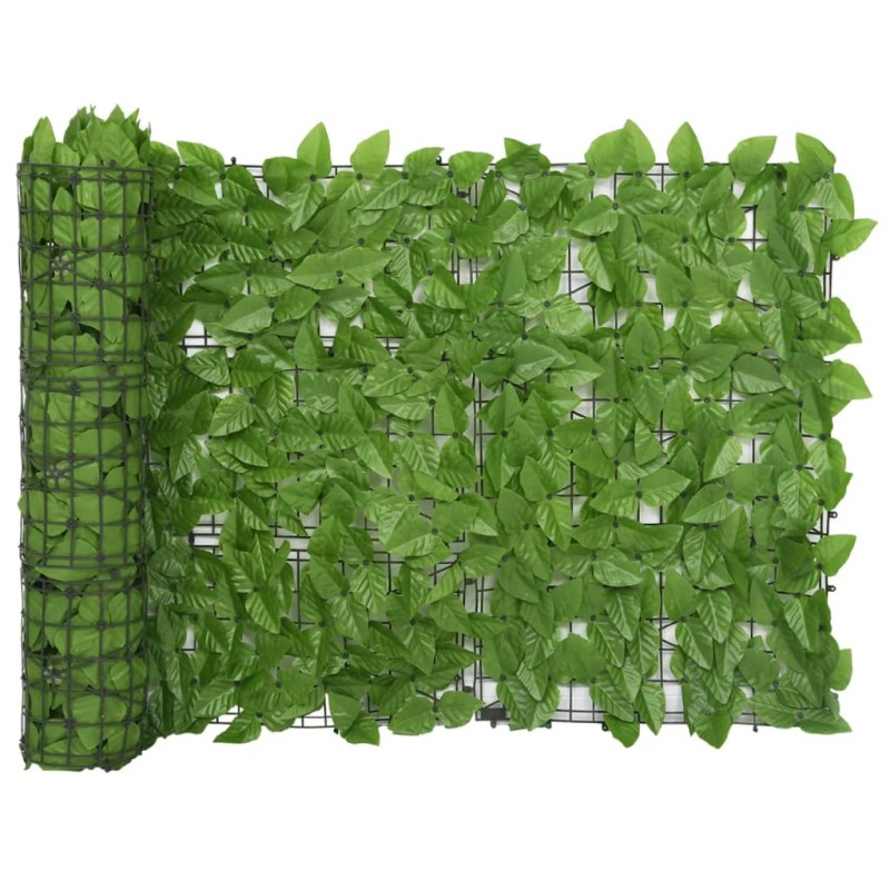 vidaXL Toldo para balcón con hojas verde 400x75cm vidaXL Toldo para balcón con hojas verde 400x75cm