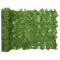 vidaXL Toldo para balcón con hojas verde 400x75cm vidaXL Toldo para balcón con hojas verde 400x75cm