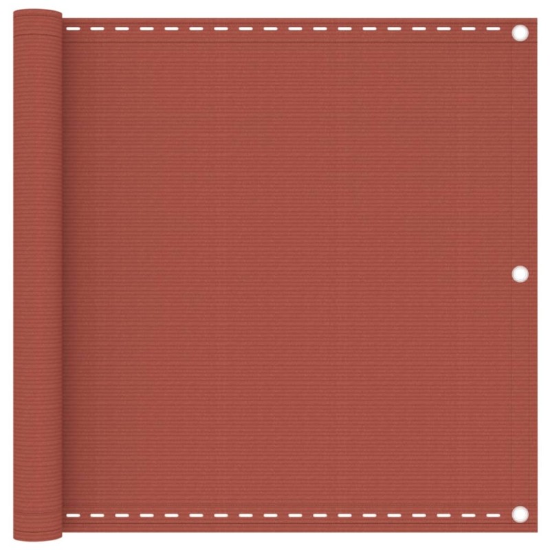 vidaXL Toldo para balcón HDPE terracota 90x500 cm vidaXL Toldo para balcón HDPE terracota 90x500 cm