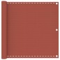 vidaXL Toldo para balcón HDPE terracota 90x500 cm vidaXL Toldo para balcón HDPE terracota 90x500 cm