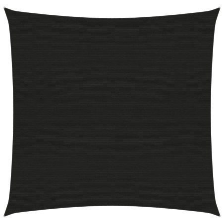 vidaXL Toldo de vela HDPE negro 160 g/m² 3,6x3,6 m
